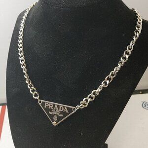 Prada Symbol Pendant Necklace